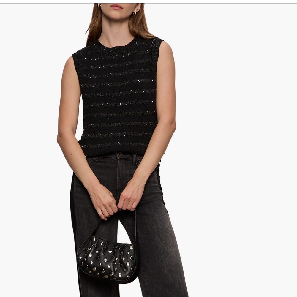 Sanctuary Black Sparkle Sweater Vest